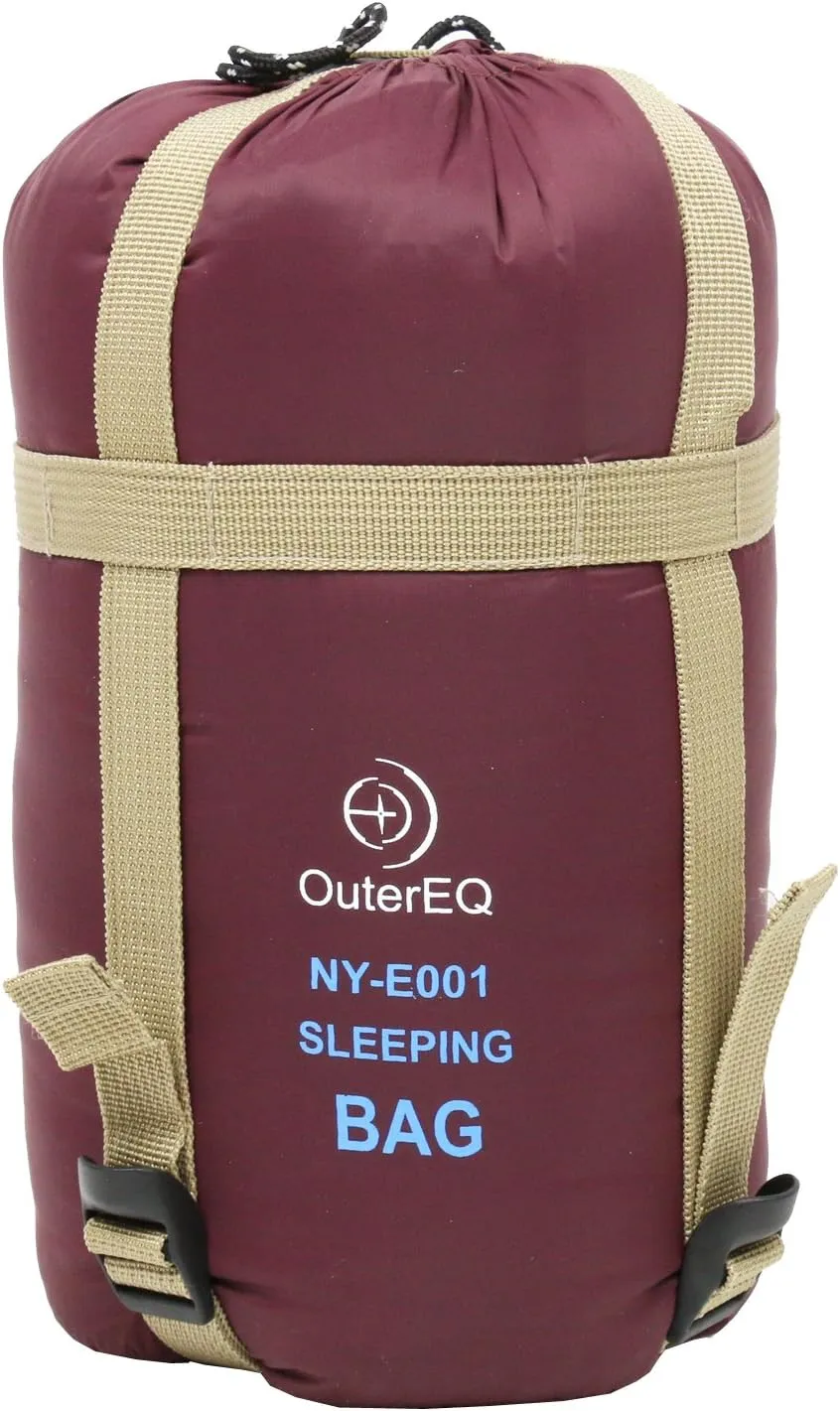 Sleeping Bags Camping Hiking Sleeping Bag Wine Red