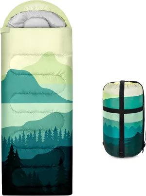 Sleeping Bags for Adults Kids,3 Seasons Cold Warm Weather Waterproof Lightweight Camping Sleeping Bags for Men and Women,Camping Outdoor Travel