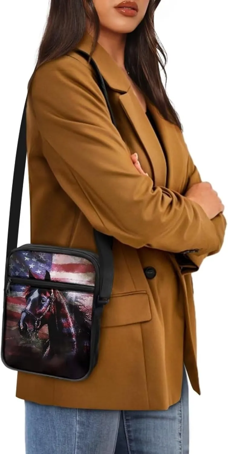 Small Messenger Bag for Women Crossbody Shoulder Satchel Travel Cross Body Purse Cellphone Wallet
