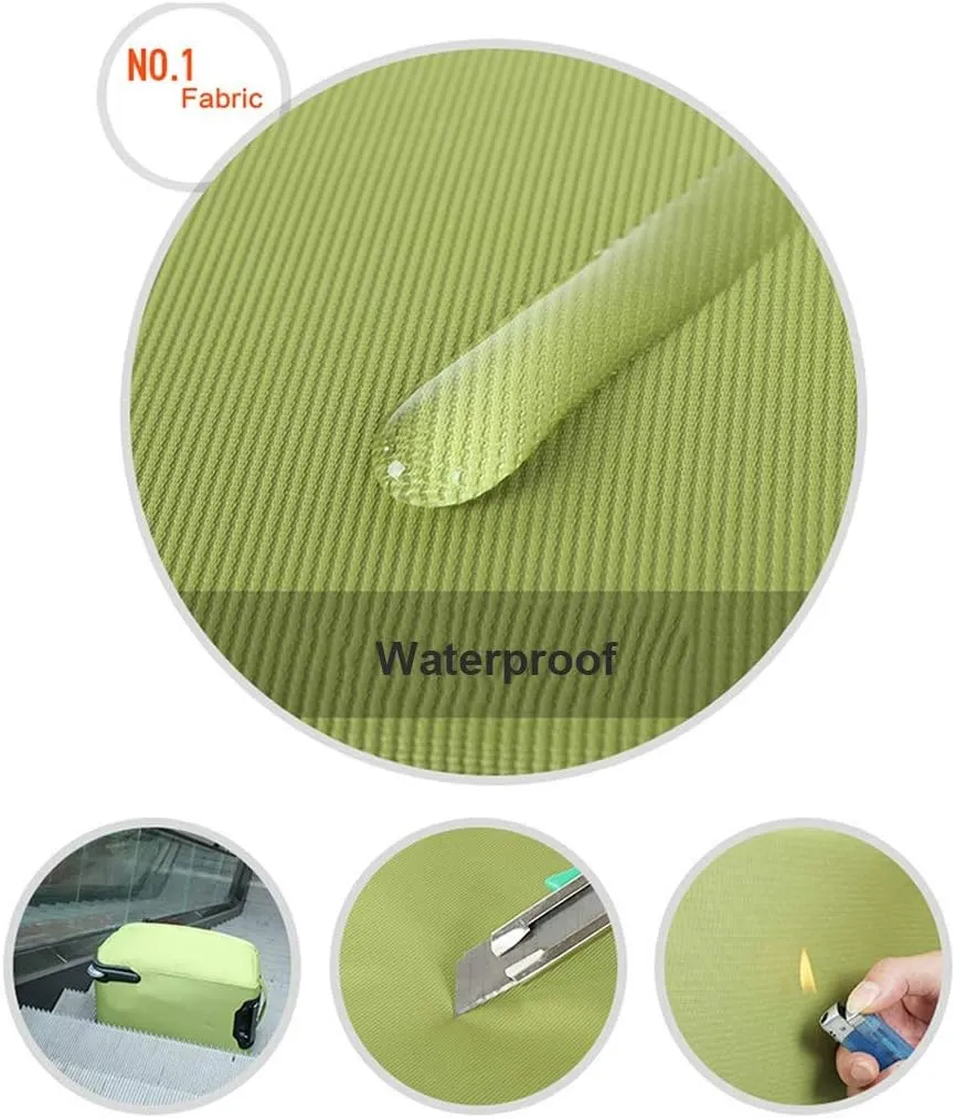 Soft Overnight Weekender Bags, Rolling Tote Travel Bag Suitcases with Wheels, Waterproof Rolling Duffel Bag Wheeled Business Carry on Luggage for Women (Color : Green, Size : 19inch)
