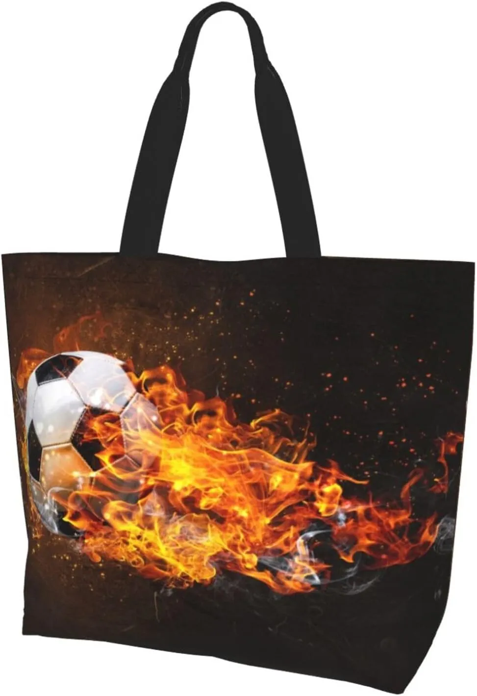 Sport balls football champ be winner Women's Tote Bag Large Capacity Single Shoulder Bags Handbag for Shopping Work