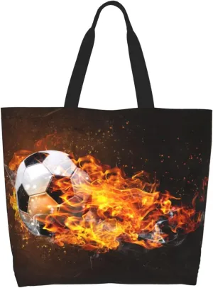 Sport balls football champ be winner Women's Tote Bag Large Capacity Single Shoulder Bags Handbag for Shopping Work