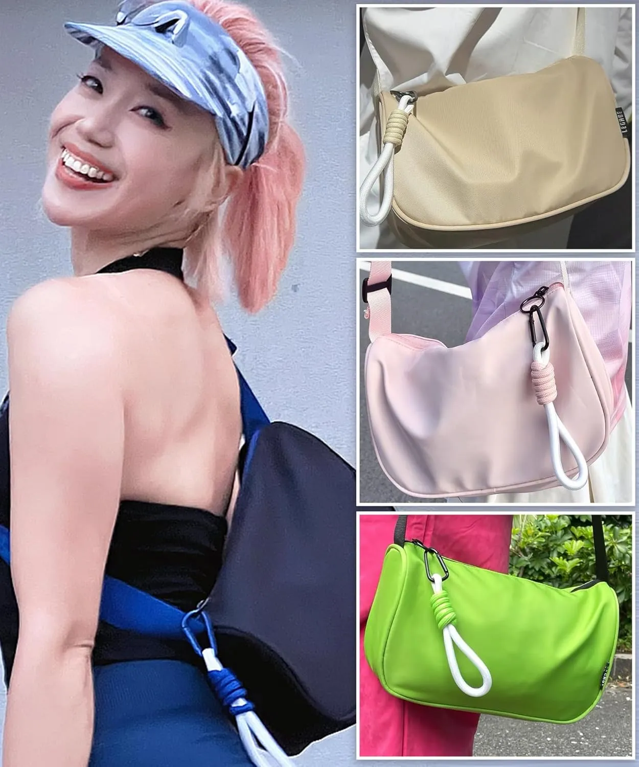 Sports Duffle Bag for Women Men Lightweight Sports Bag with Inner Pocket Stylish Crossbody Bags for Sports Travel