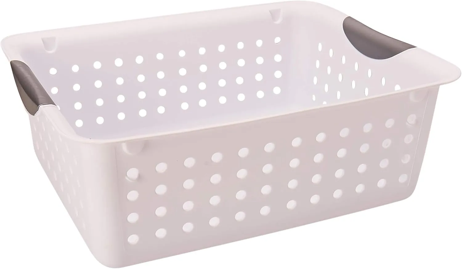 Sterilite 16248006 Medium White Ultra Basket, 2 Pack