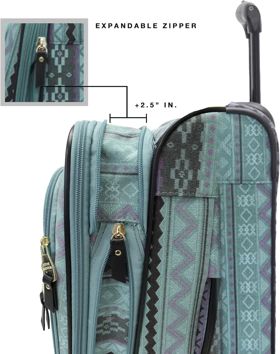 Steve Madden Unisex-Adult (Luggage only) Spinner, Legends Turquoise, One Size