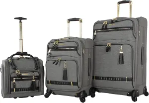 Steve Madden Unisex-Adult (Luggage only) Spinner, Peek-a-Boo Grey, One Size