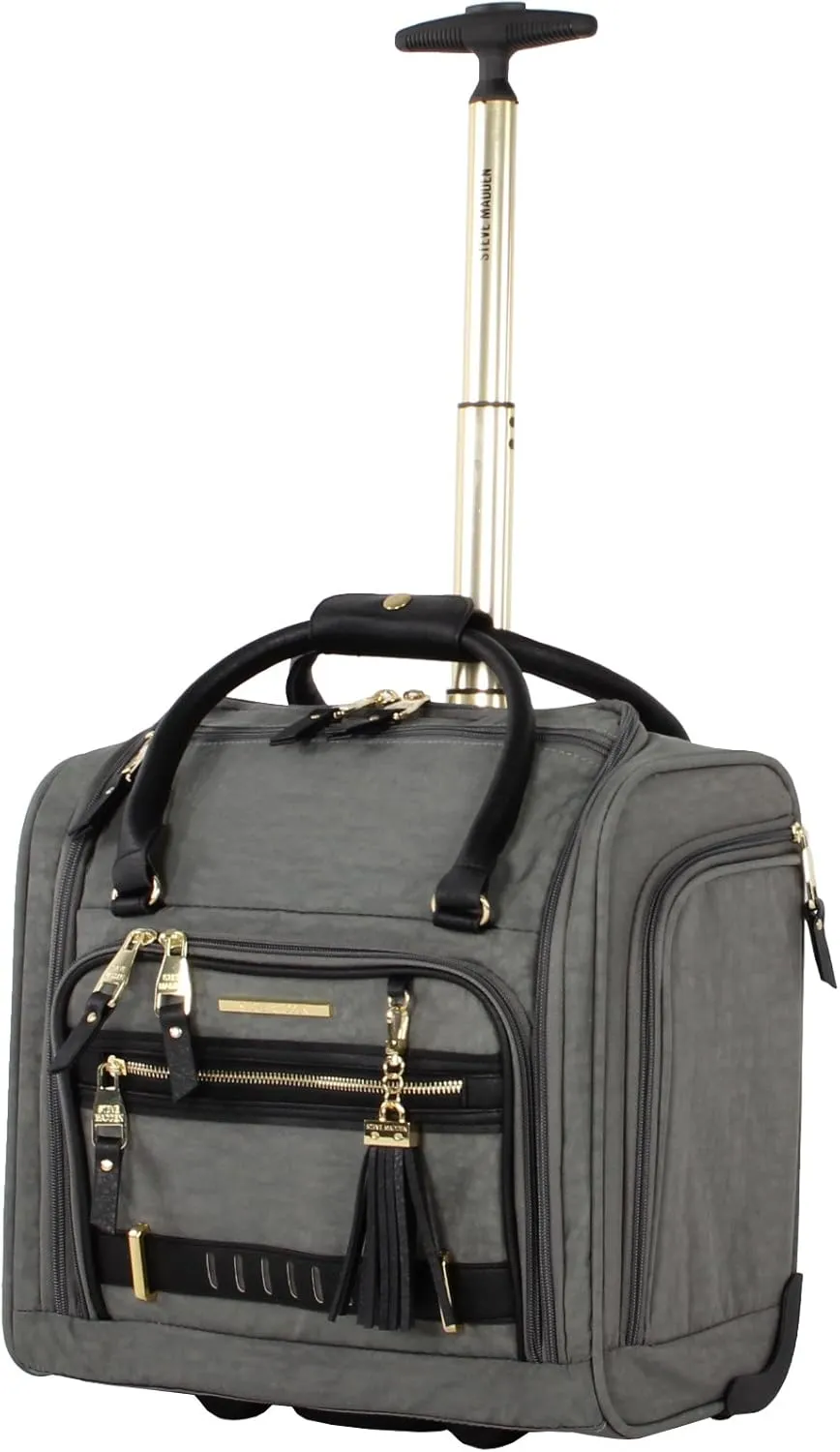 Steve Madden Unisex-Adult (Luggage only) Spinner, Peek-a-Boo Grey, One Size