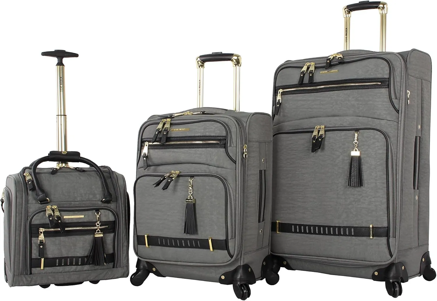 Steve Madden Unisex-Adult (Luggage only) Spinner, Peek-a-Boo Grey, One Size