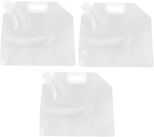STOBAZA 5l Collapsible Water Storage Bag Stand Pe Plastic Drink Pouch Leakproof for Outdoor Travel Camping Car Use