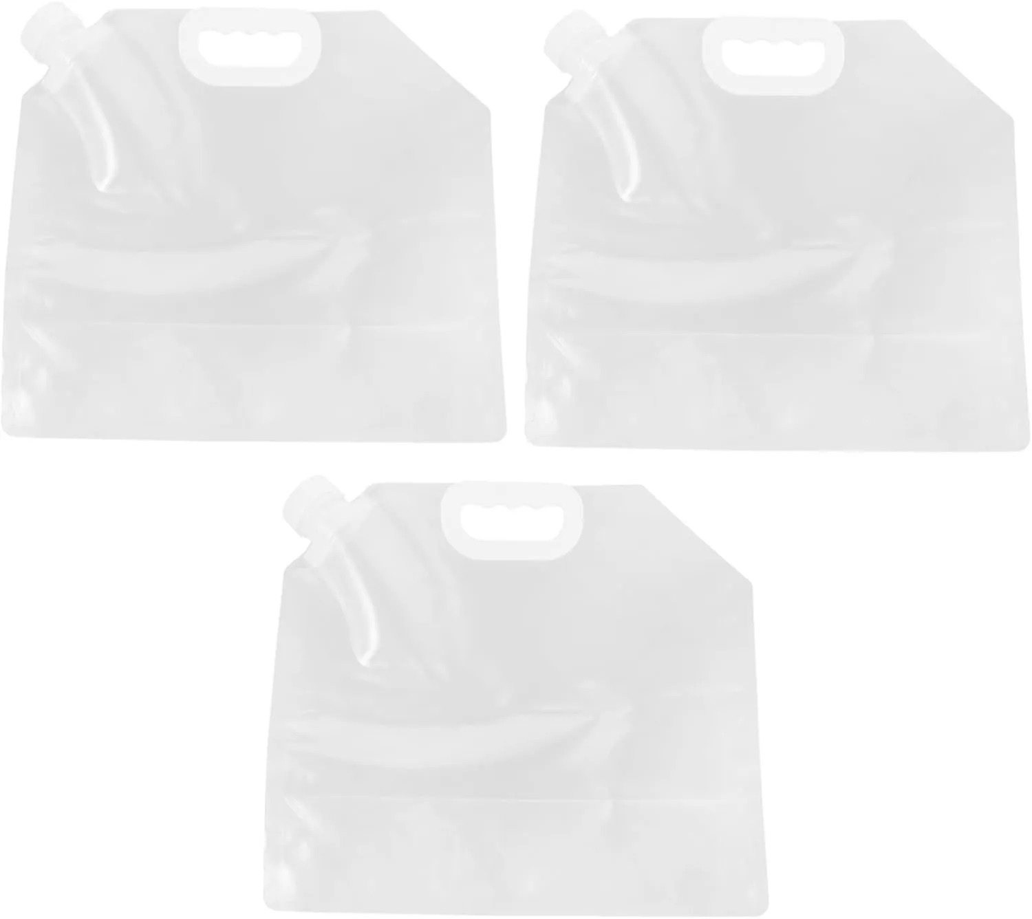STOBAZA 5l Collapsible Water Storage Bag Stand Pe Plastic Drink Pouch Leakproof for Outdoor Travel Camping Car Use