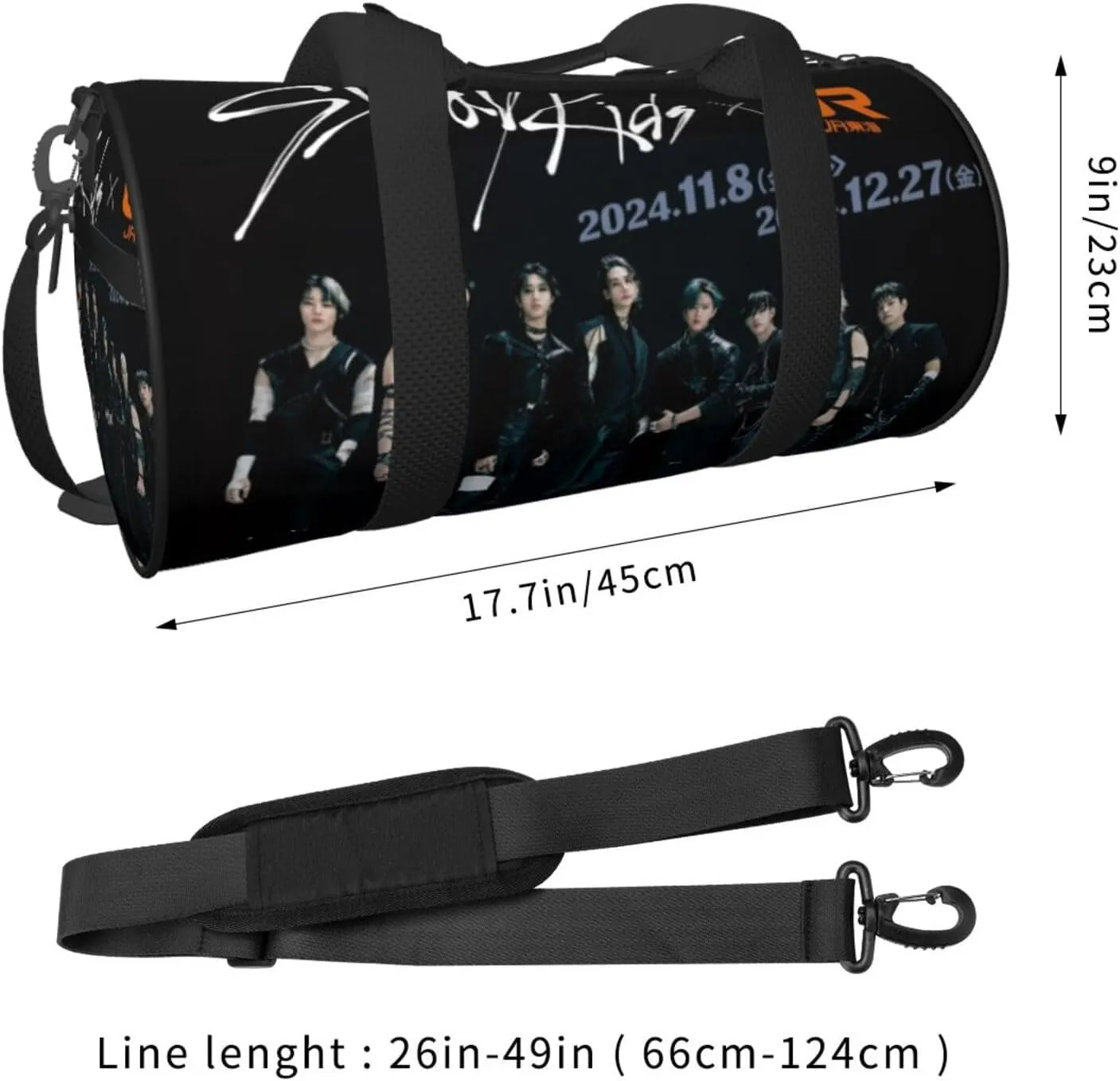 Stray Music Kids Duffel Bags,Traveling Sports Gym Bags for Men and Women
