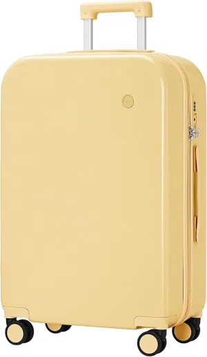 Suitcase Luggage with Spinner Wheels, Mixi Hardside Rolling Suitcase PC with Cover & TSA Lock Lightweight Travel Case 16'' 20'' 22'' 24'' 28'' Carry on