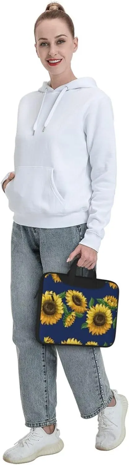 Sunflowers Laptop Bag Classic Slim Briefcase Messenger Bag, Spacious, Ergonomic