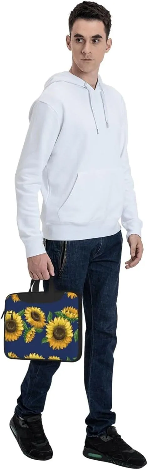 Sunflowers Laptop Bag Classic Slim Briefcase Messenger Bag, Spacious, Ergonomic