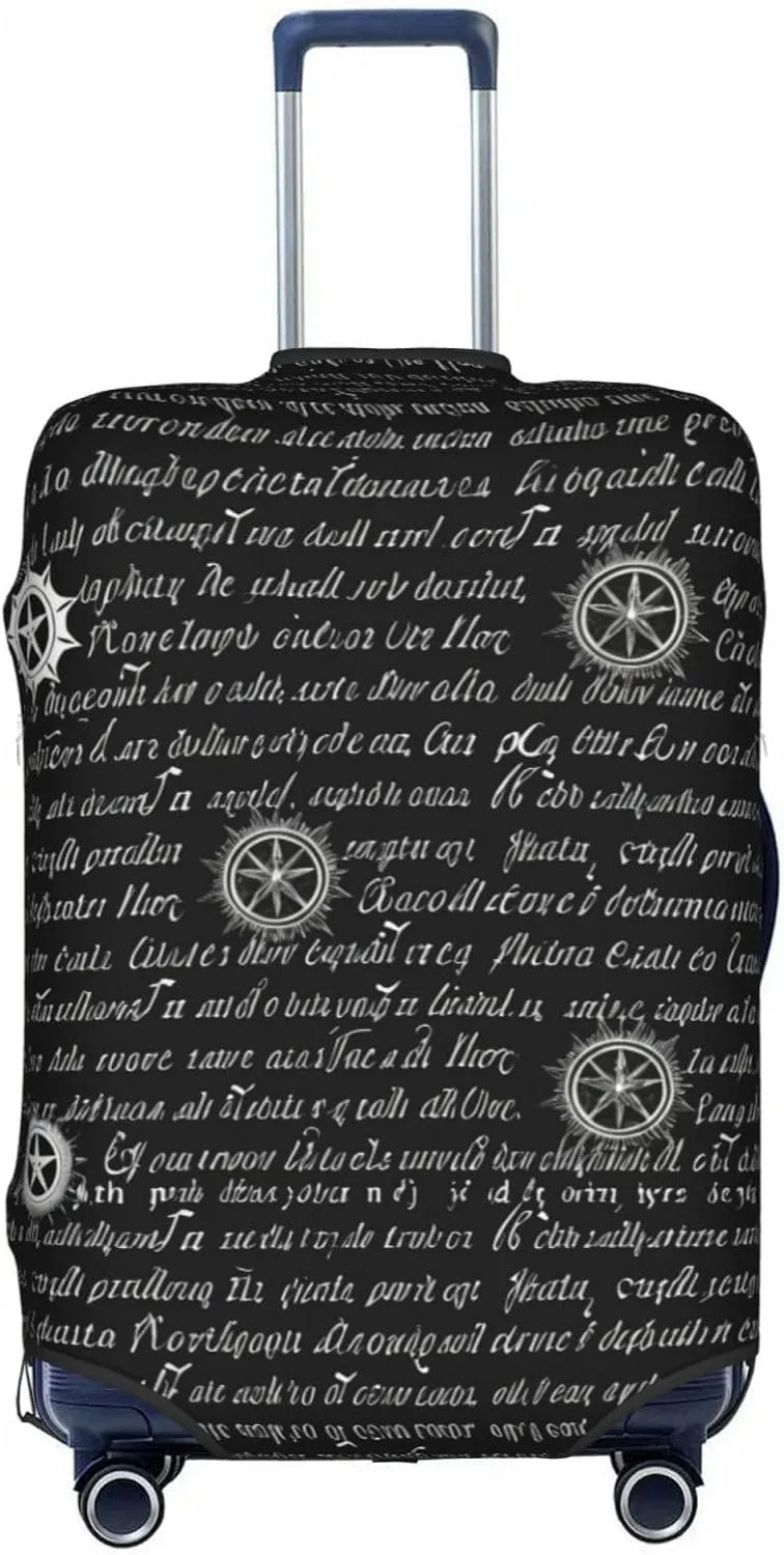Supernatural Inspiration Trolley suitcase protective cover, elastic fabric, anti-scratch and dust-proof, unique pattern design, zipper opening and closing, no wheel jam