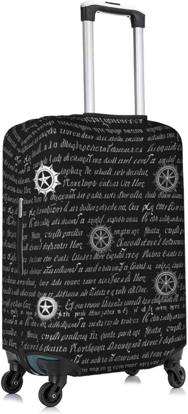 Supernatural Inspiration Trolley suitcase protective cover, elastic fabric, anti-scratch and dust-proof, unique pattern design, zipper opening and closing, no wheel jam