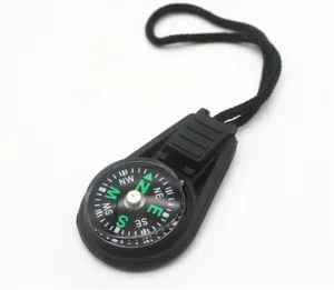 Survival Compass Outdoor Camping Hiking Pocket Navigator with Carabiner | Adventure Tool for Survival, Riding, and Exploration