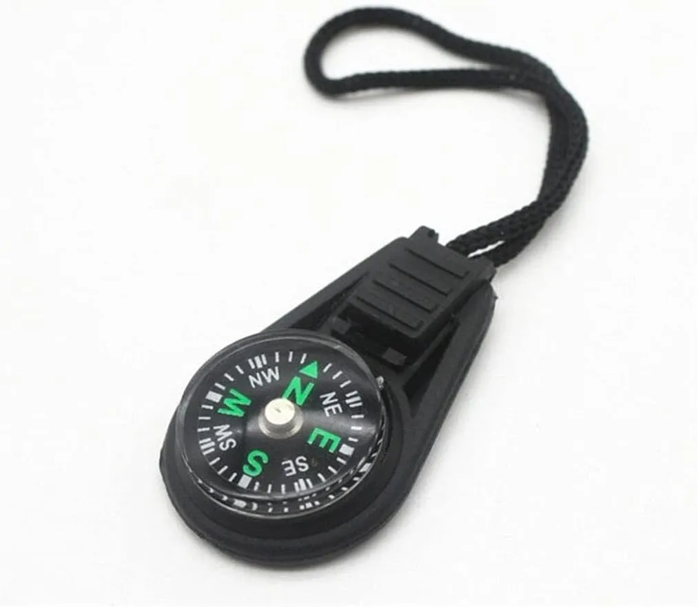 Survival Compass Outdoor Camping Hiking Pocket Navigator with Carabiner | Adventure Tool for Survival, Riding, and Exploration
