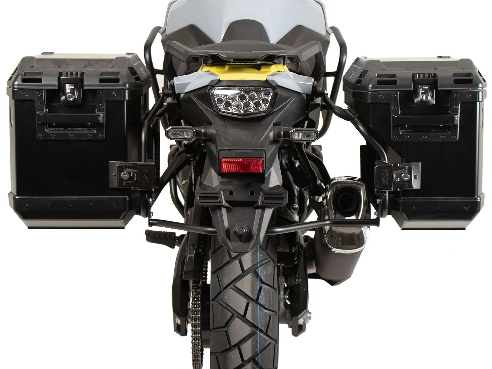 Suzuki V-Strom 800 DE Sidecase Carrier - Cutout Series with Xplorer