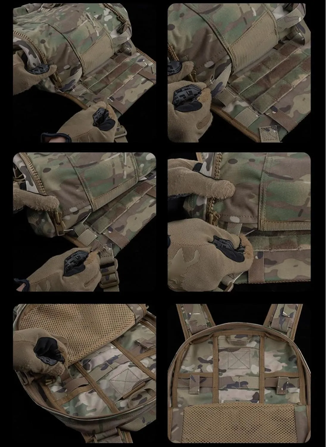 Tactical Backpack Outdoor Large Capacity Equipment Pack Can be External Accessory Bag Hunting Hiking Camping Equip (BCP)