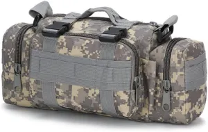 Tactical Fanny Pack Military Assault Waist Bag Hip Belt MOLLE Sling Army Shoulder Bag Camera Handlebar Range Bags (ACU)