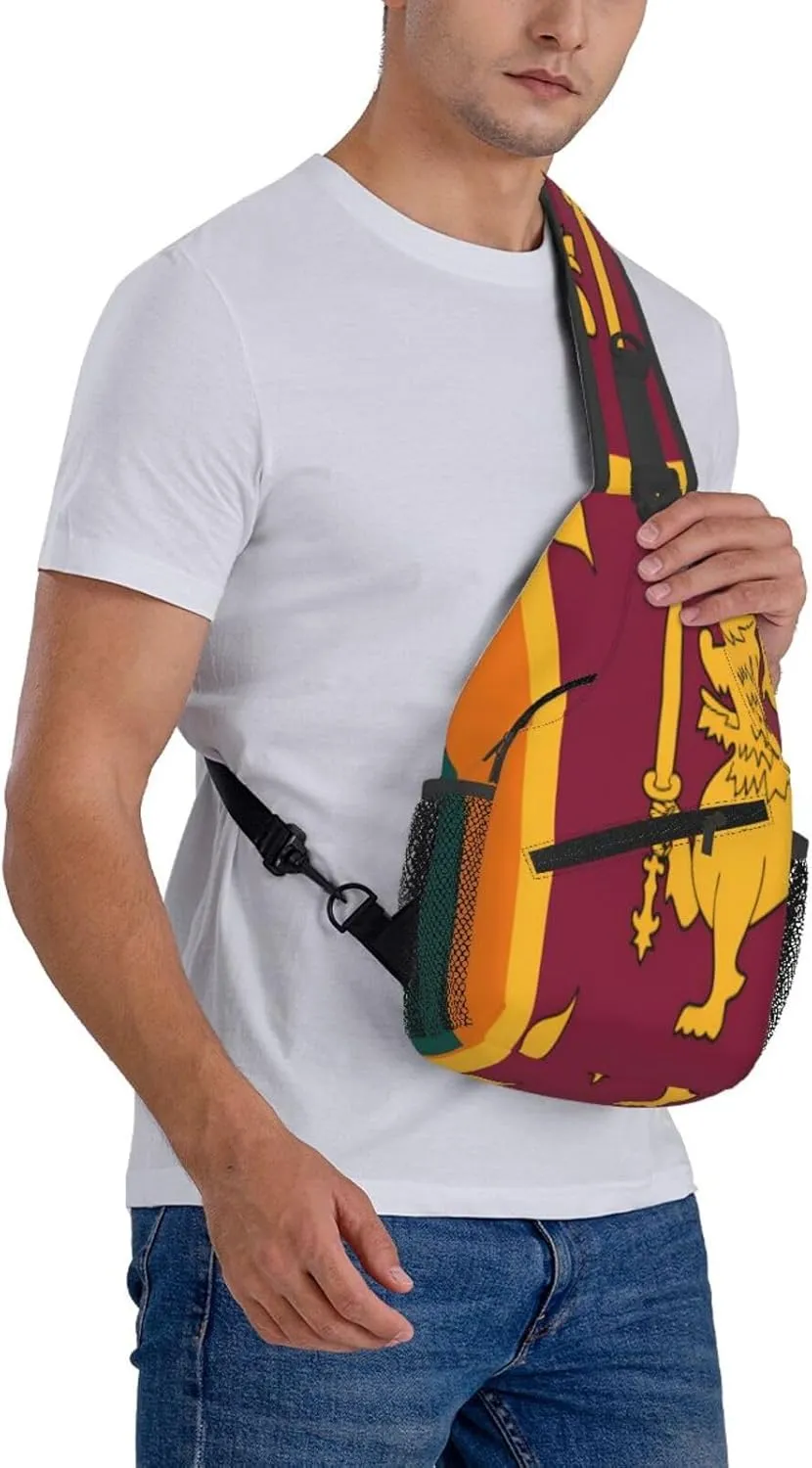 Tanzania Flag Men's And Women's Small Crossbody Bags Chest Bags Daily Bags Are Suitable For Outdoor Hiking Trips