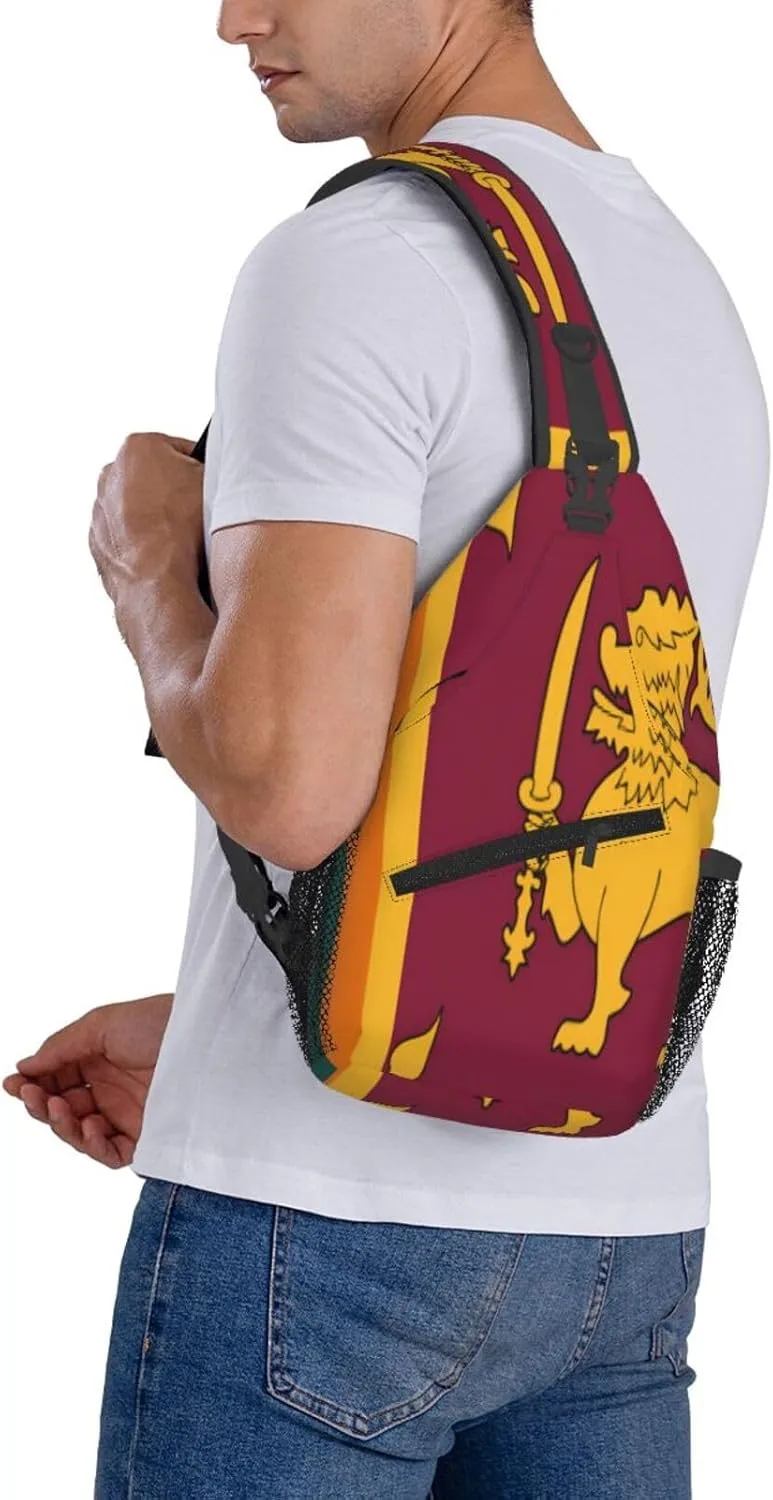 Tanzania Flag Men's And Women's Small Crossbody Bags Chest Bags Daily Bags Are Suitable For Outdoor Hiking Trips