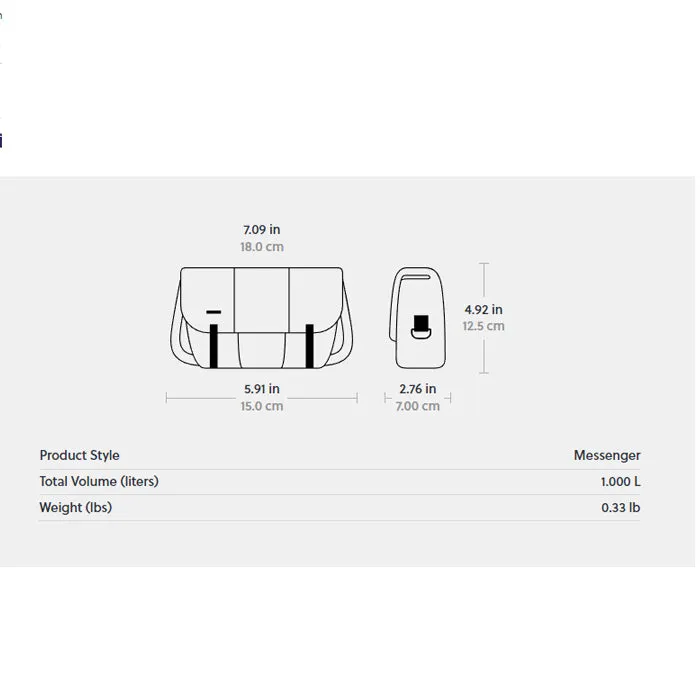 TBK2-US-FLT CLSC MSNGR-BAG-1080-2-8836-S-JTBK/BWSH