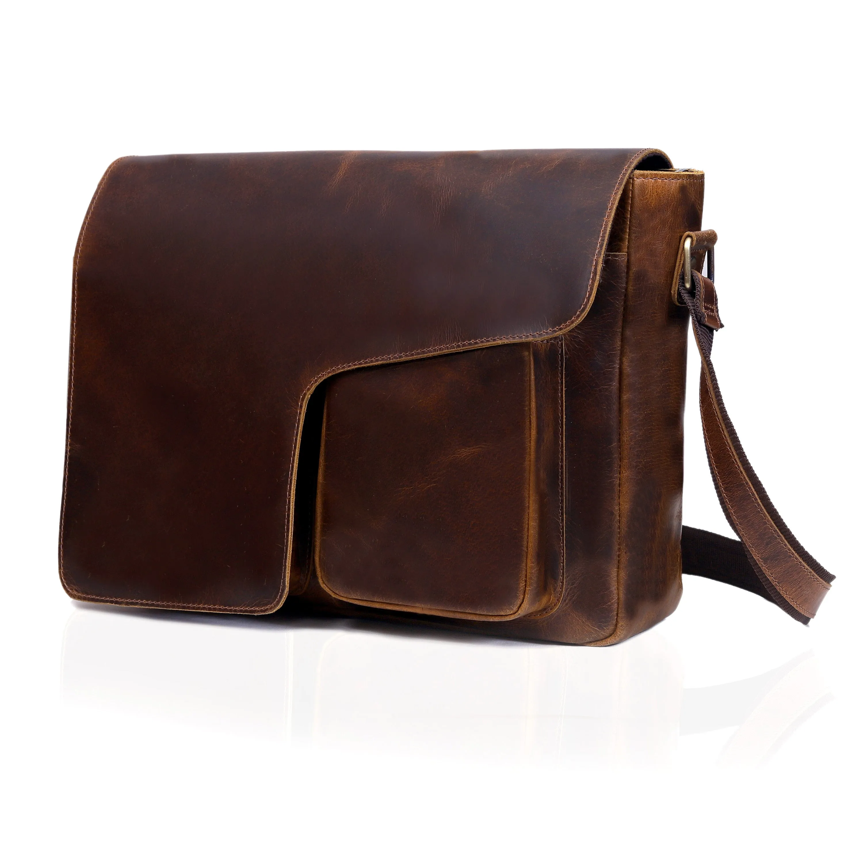 The Saturn Buffalo Leather Briefcase