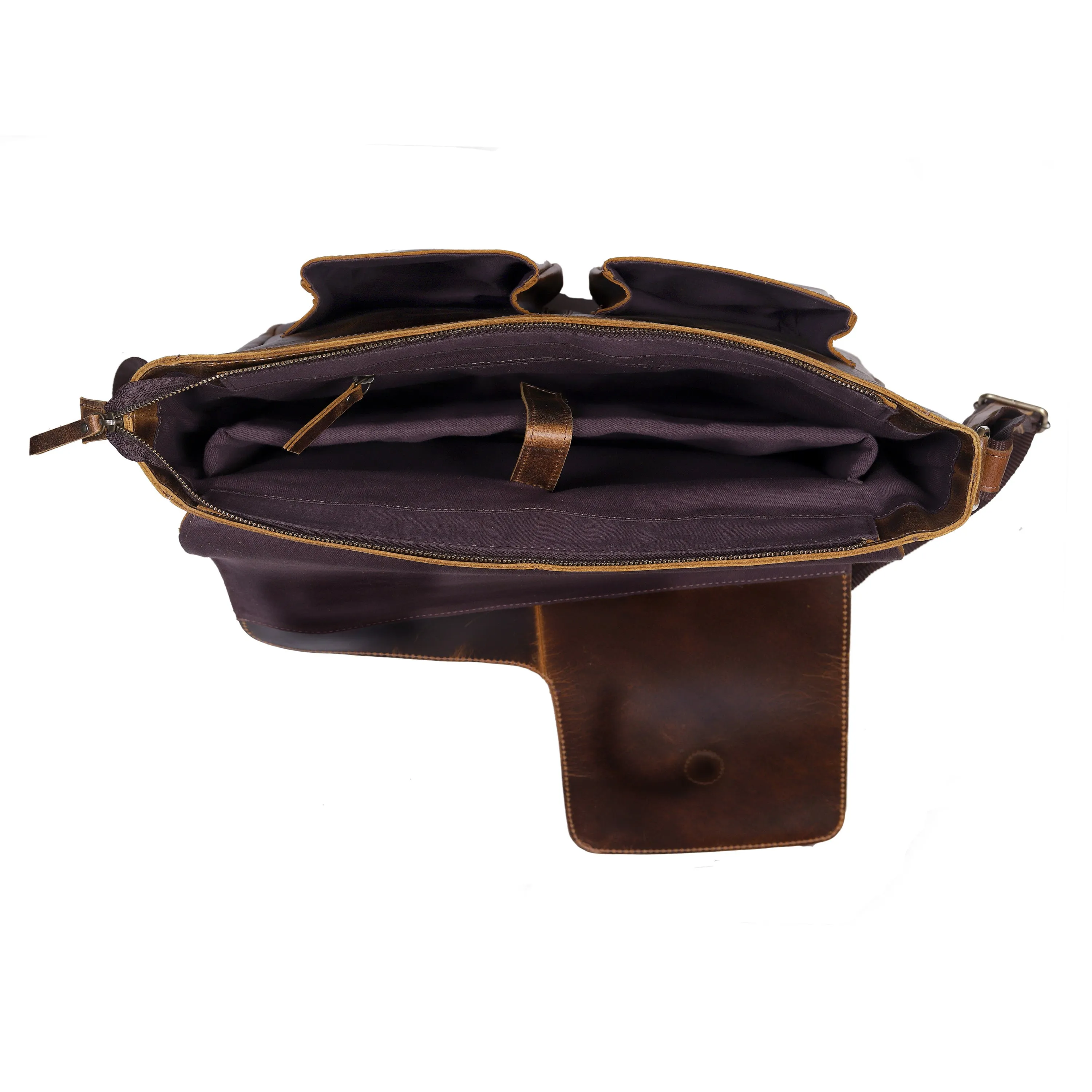The Saturn Buffalo Leather Briefcase