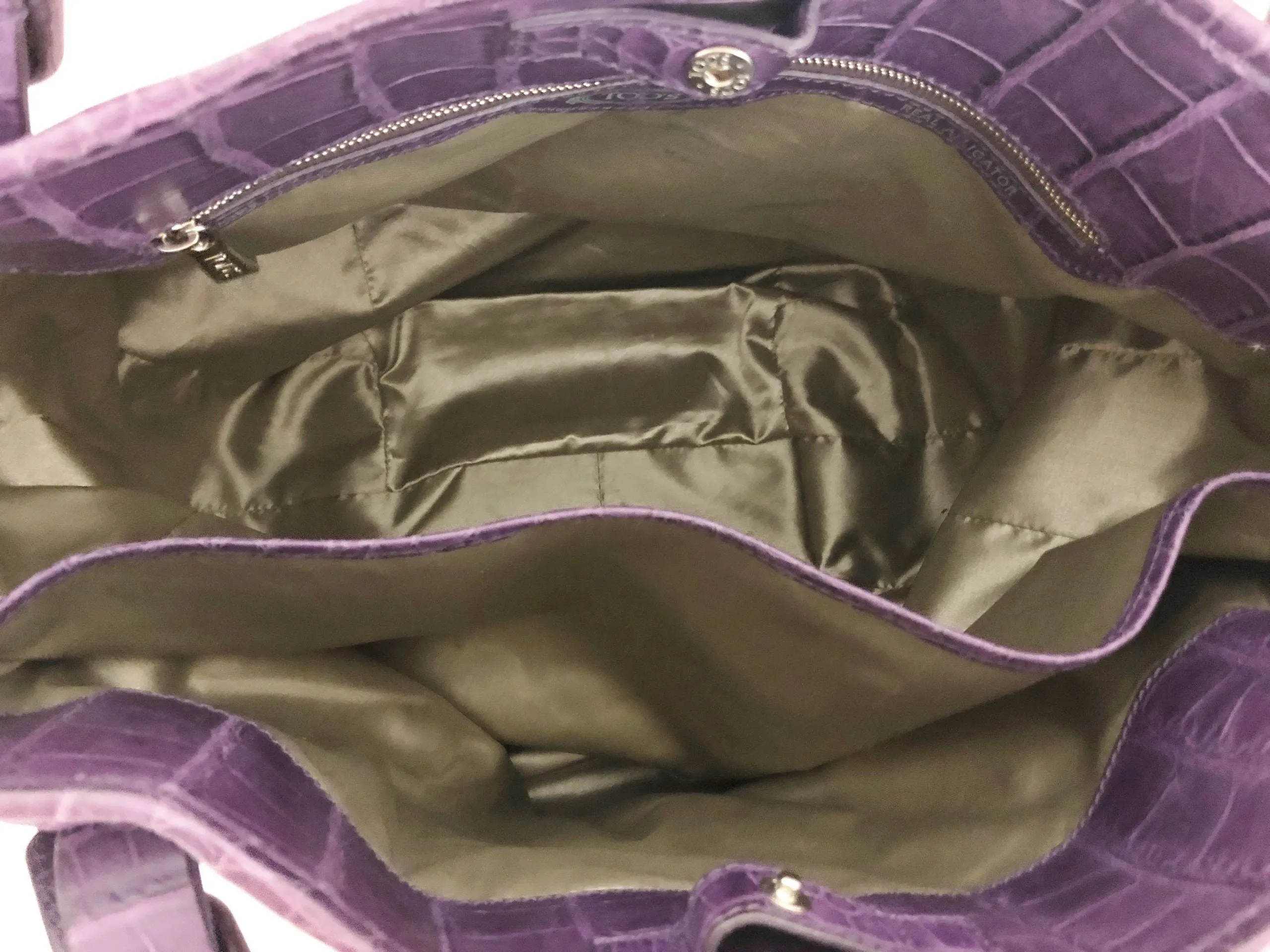 Tod's Embossed Leather Satchel