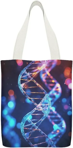 Tote Bag for Women DNA Genetic Helix Printed Shoulder Bags Bag Work Totes Handbag for Daily Shopping Or Travel