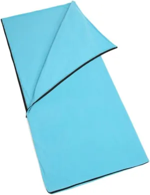Totority Outdoor Sleeping Bags for Adults Fleece Winter Camping Cool Weather Blue
