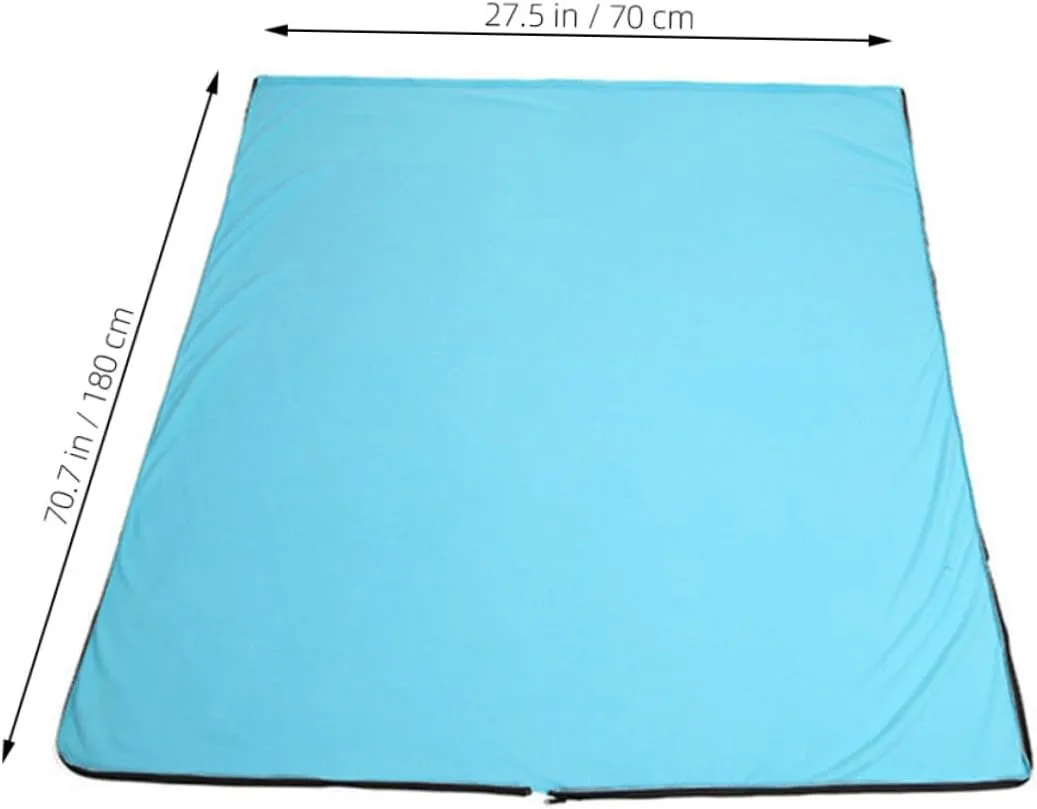 Totority Outdoor Sleeping Bags for Adults Fleece Winter Camping Cool Weather Blue