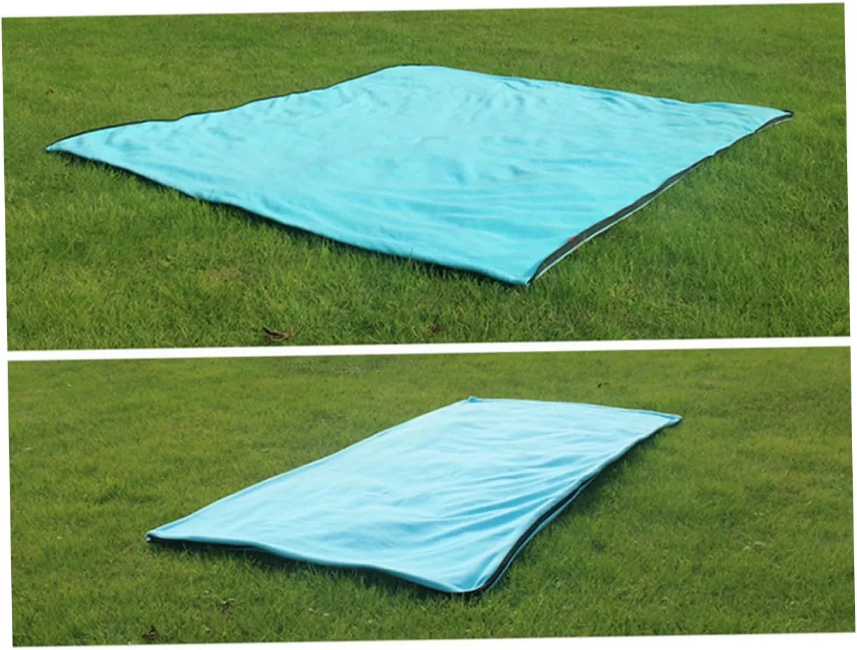 Totority Outdoor Sleeping Bags for Adults Fleece Winter Camping Cool Weather Blue