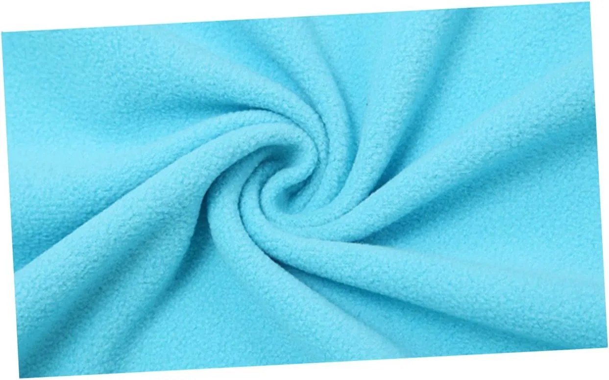 Totority Outdoor Sleeping Bags for Adults Fleece Winter Camping Cool Weather Blue