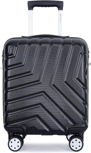 Travelhouse 16 Inch Carry On Luggage Airline Approved,Hardshell Small Carry Suitcases with 360° Spinner Wheels, Rolling Suitcase with TSA Approved