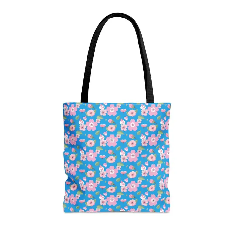 Trendy Print Tote Bag with Floral Pattern