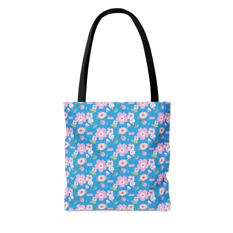 Trendy Print Tote Bag with Floral Pattern