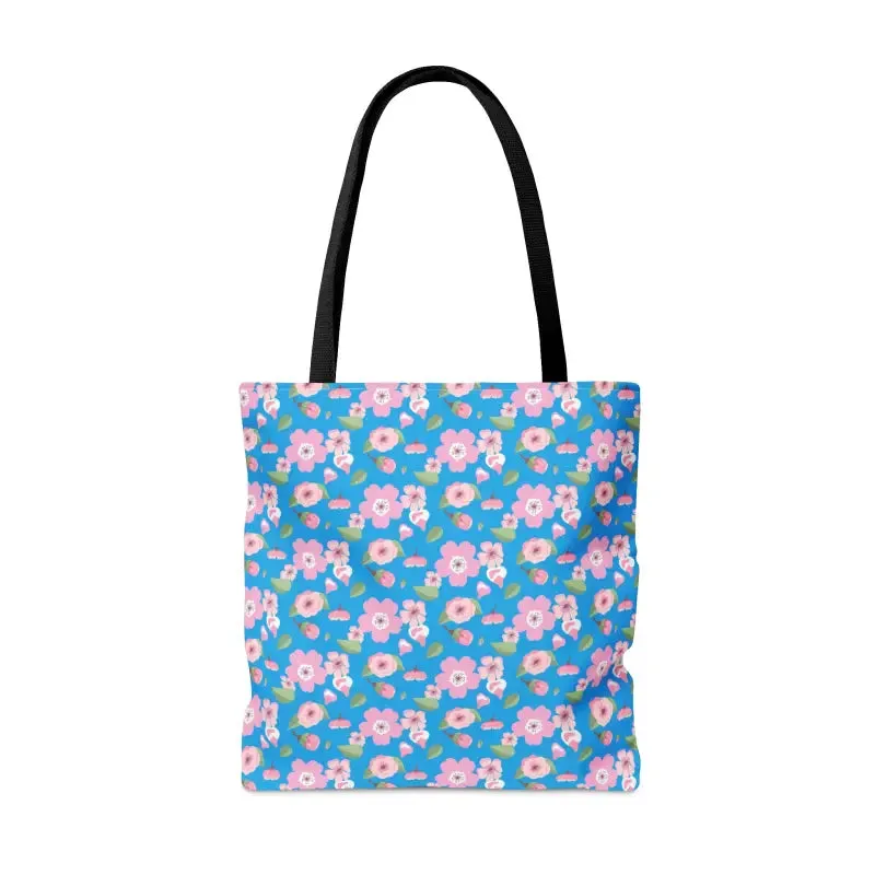 Trendy Print Tote Bag with Floral Pattern