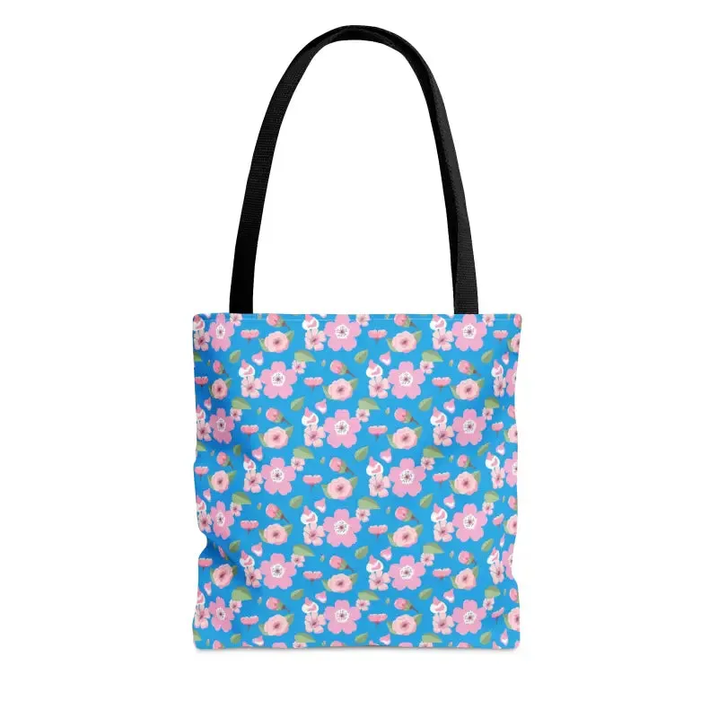 Trendy Print Tote Bag with Floral Pattern