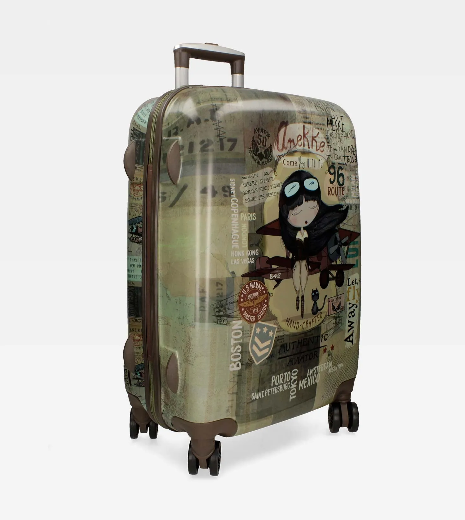 Trendy set of suitcases
