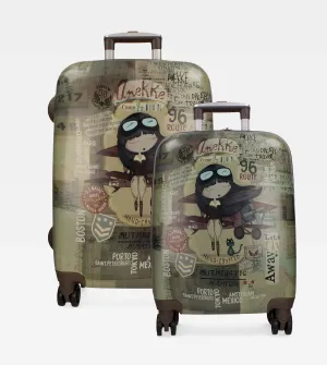 Trendy set of suitcases