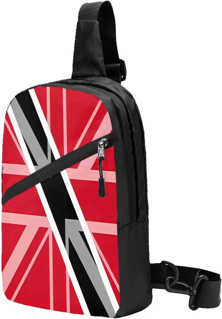 Trinidad and Tobago UK Flag Packable Crossbody Bag Portable Sling Bags Foldable Travel Daypack Reusable Sports Shoulder Backpack Diagonally Chest Bag for Workout