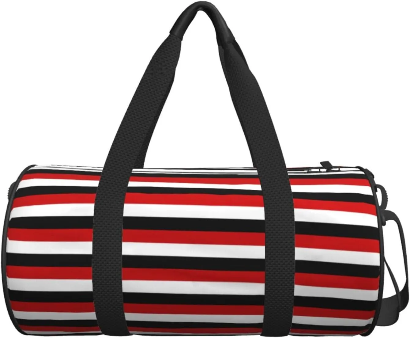 Trinidad And Tobago Yemen Flag Stripes Round Travel Duffel Bag Large Capacity Gym Sports Bags for Hiking Vacation Trips