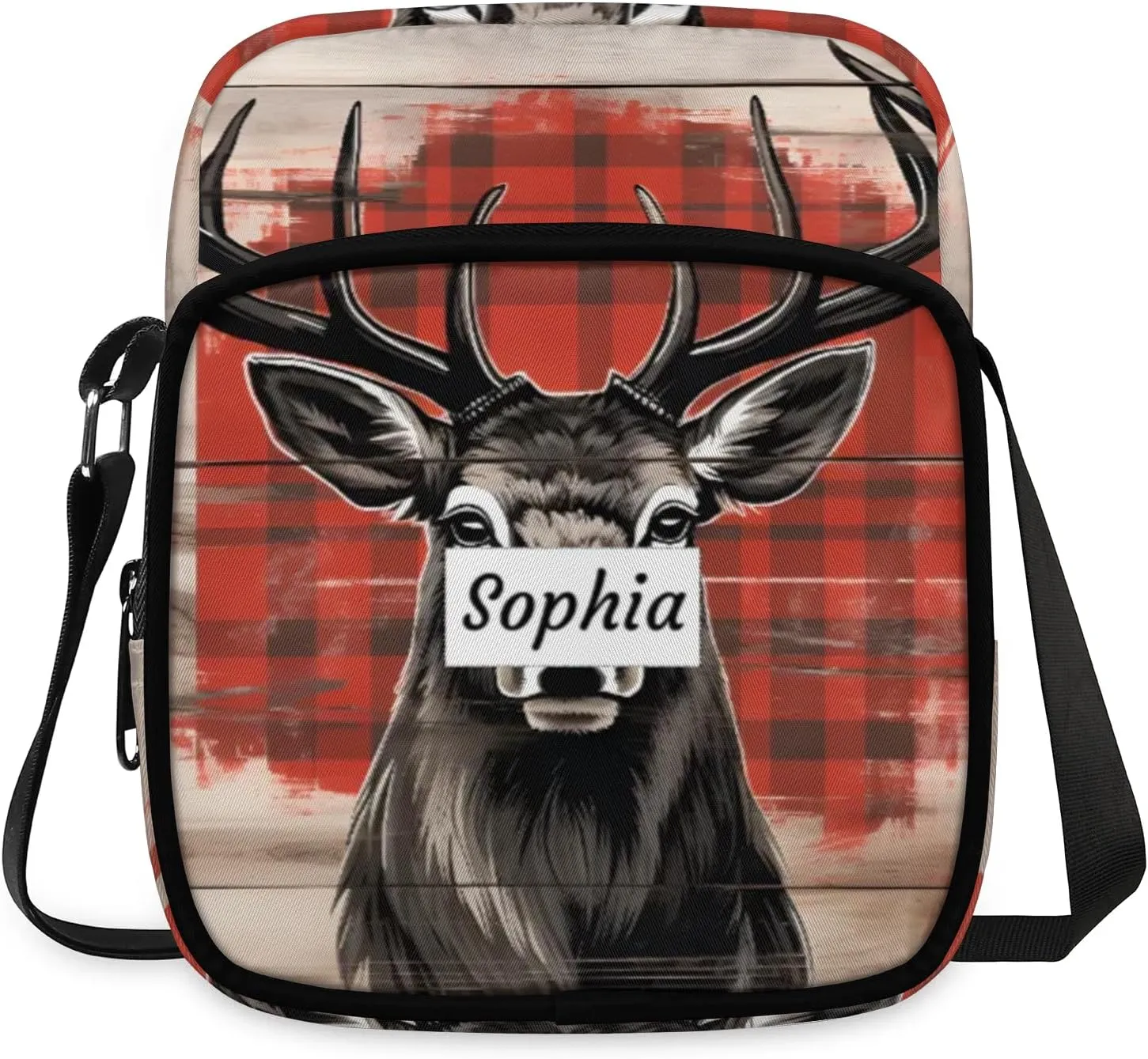 TropicalLife Personalized Crossbody Bag for Women Men Custom Name Messenger Bags