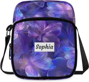 TropicalLife Personalized Crossbody Bag for Women Men Custom Name Messenger Bags