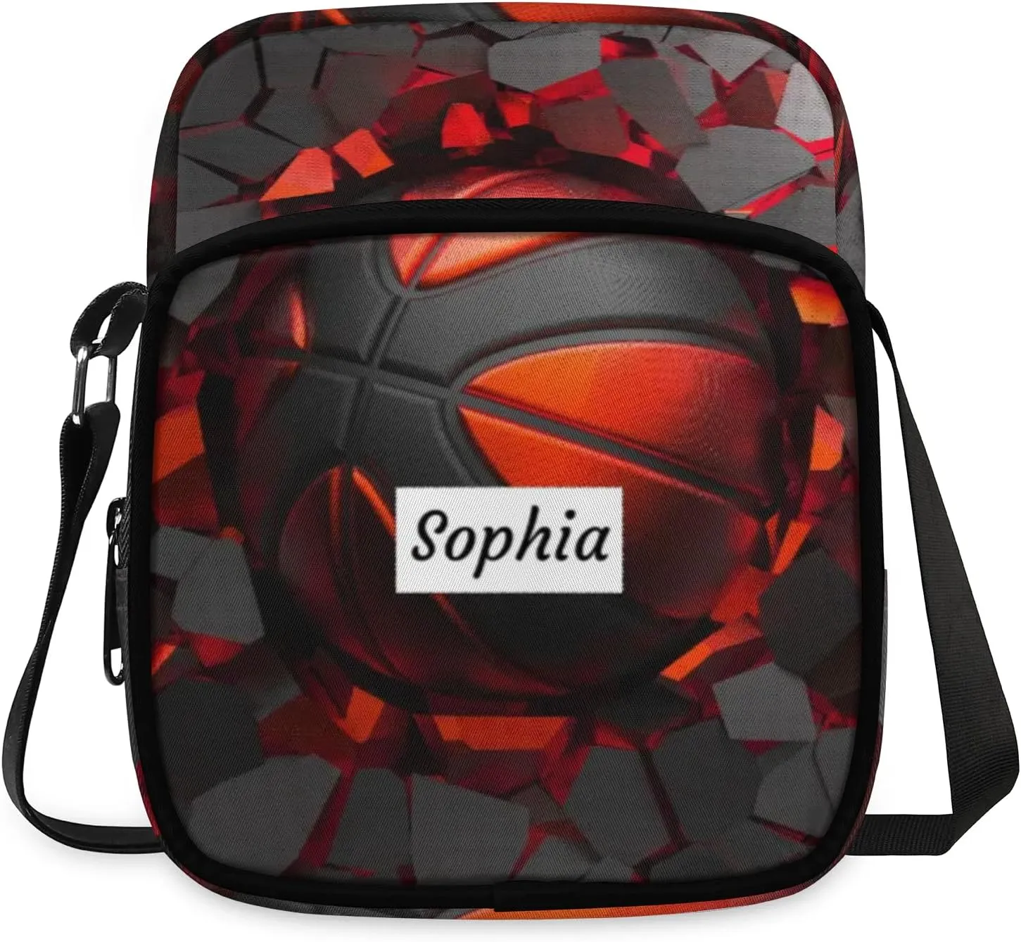 TropicalLife Personalized Crossbody Bag for Women Men Custom Name Messenger Bags