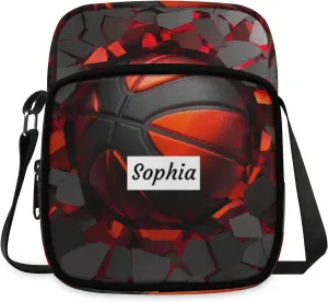 TropicalLife Personalized Crossbody Bag for Women Men Custom Name Messenger Bags