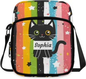 TropicalLife Personalized Crossbody Bag for Women Men Custom Name Messenger Bags